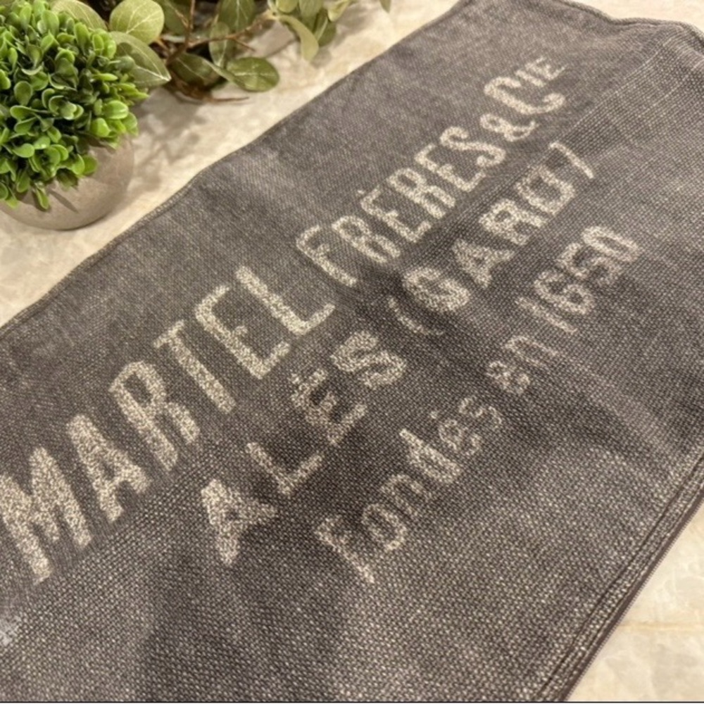Restoration Hardware Vintage French Mercantile Grain Sack Pillow Cover